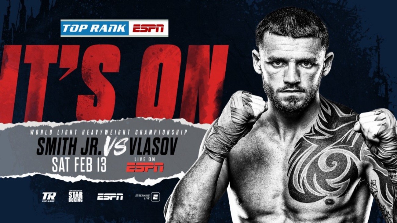 Joe Smith Jr Vs Vlasov – ESPN – Feb. 13 - Boxing Schedule Joe Smith Jr Vs Vlasov – ESPN – Feb. 13