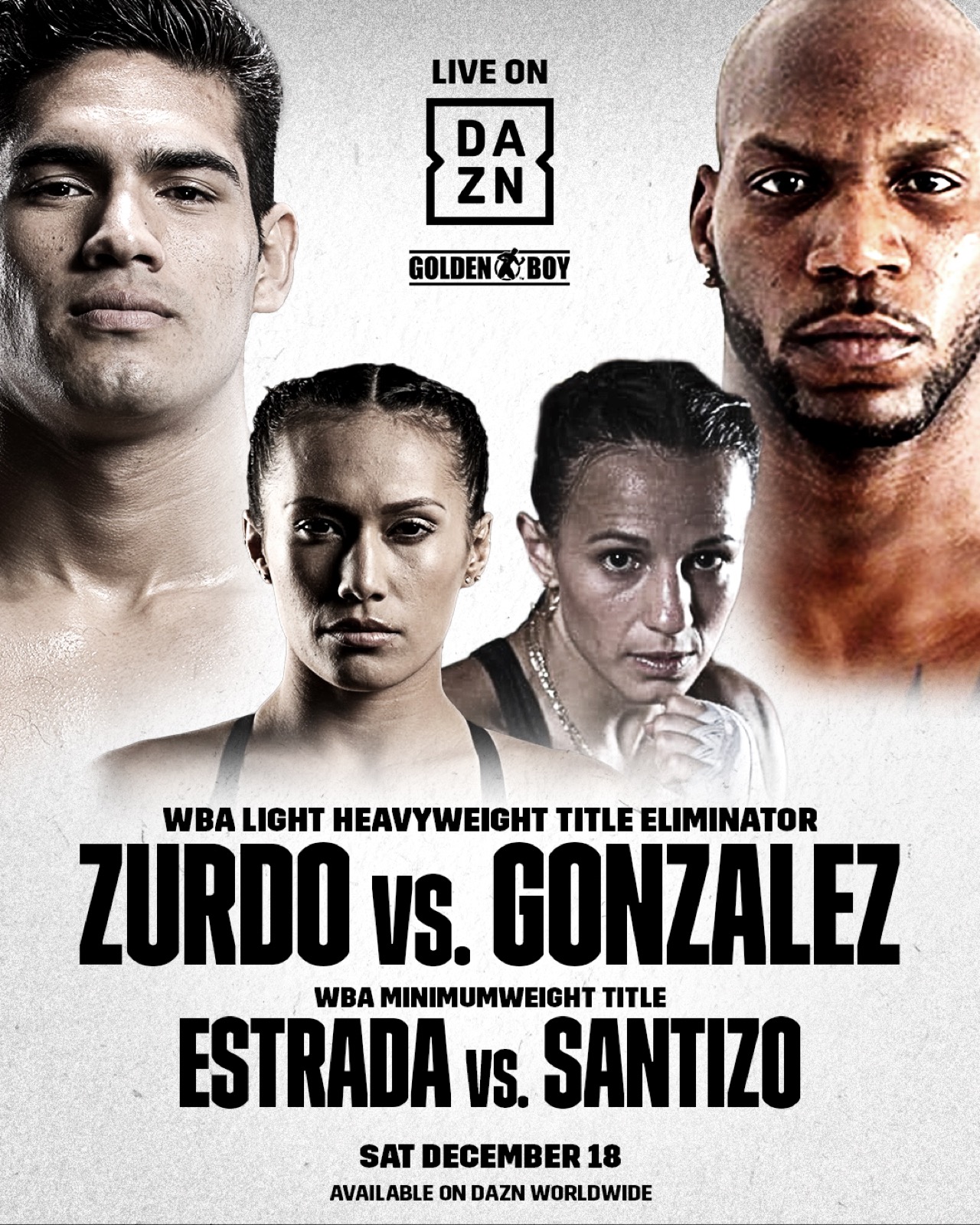 Zurdo vs Gonzalez - DAZN - Dec. 18 - 9 pm ET