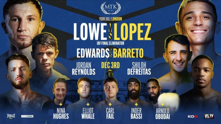 Lopez vs Lowe - ESPN+, IFL - Dec. 3 - 2 PM ET