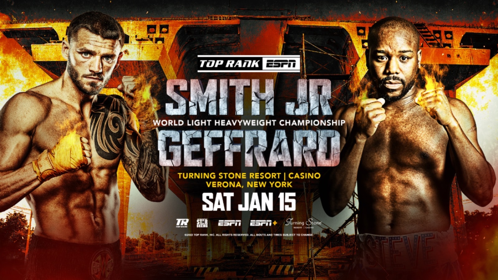 Smith Jr vs Geffrard - ESPN, FITE - Jan 15 - 10 pm ET