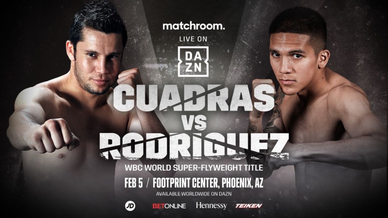 Rodriguez Vs. Cuadras - DAZN - Feb. 5 - 9 pm ET