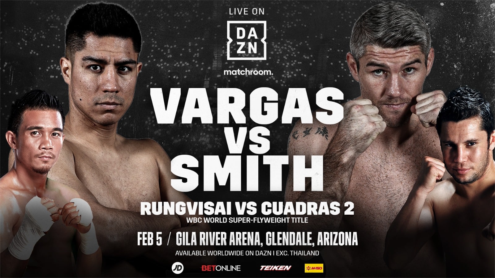 Vargas vs. Smith - DAZN - Feb. 5 - 9 pm ET