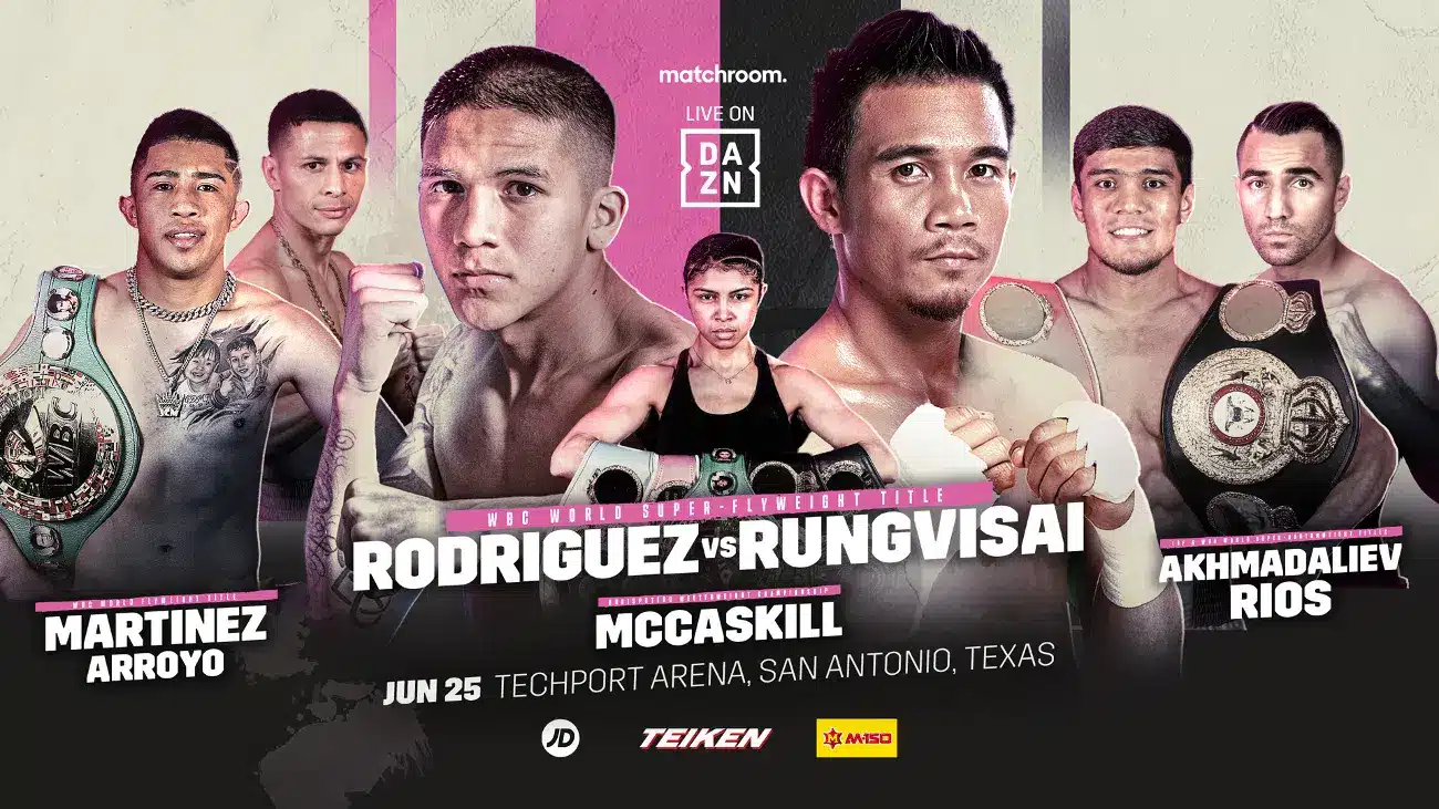 Rodriguez vs Rungvisai - DAZN - June 25 - 9 pm ET