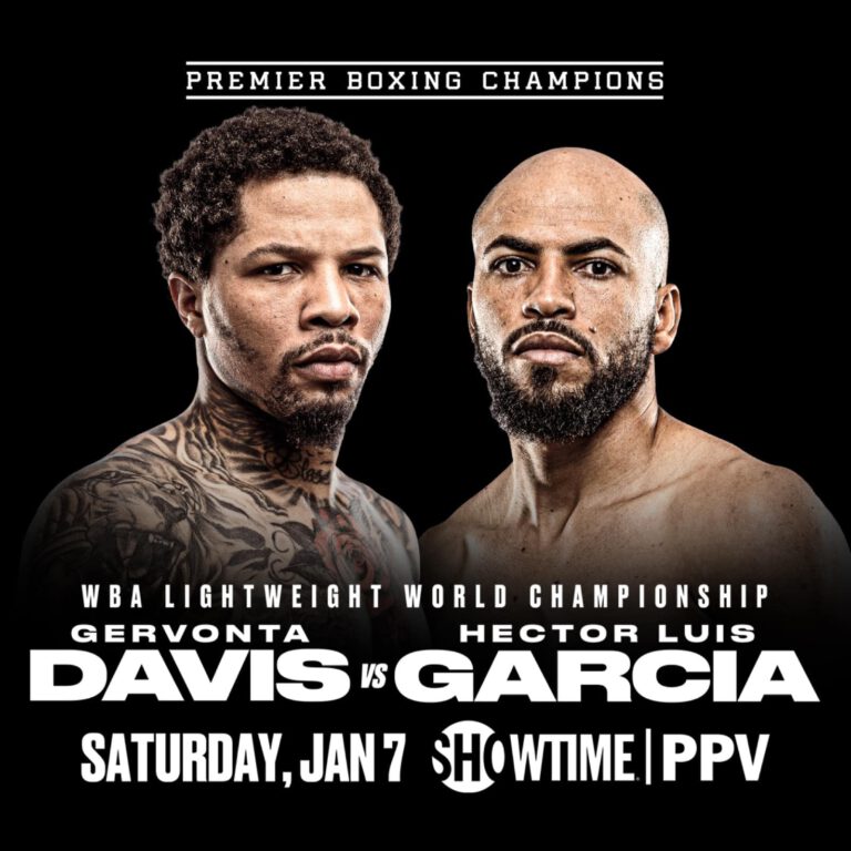 Tank Davis vs Hector Luis Garcia - FITE TV, Showtime PPV - Jan 7 - 9 pm ET
