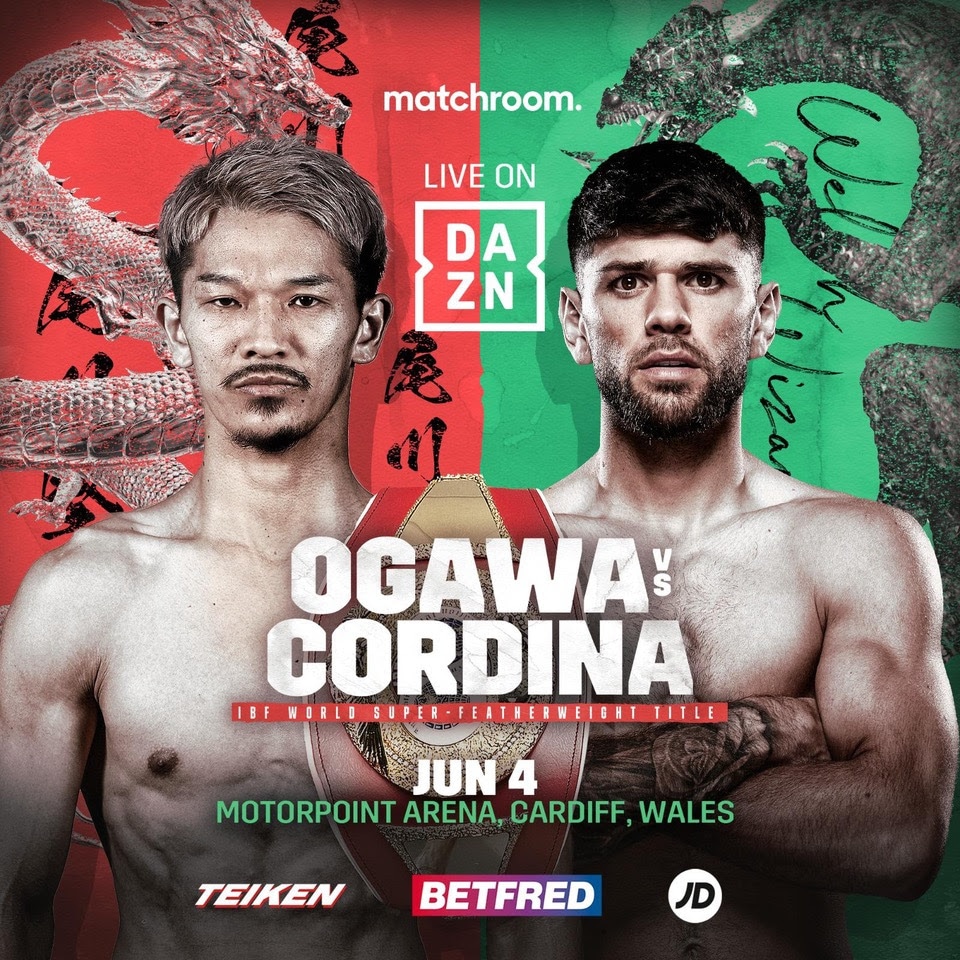 Ogawa vs. Cordina - DAZN - June 4 - 2 pm ET