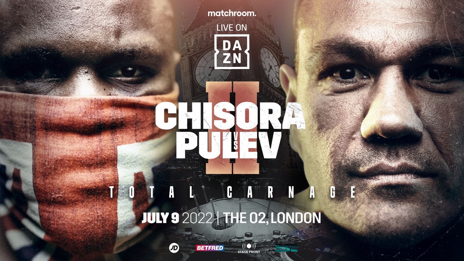 Chisora vs Pulev 2 - DAZN - July 9 - 2 pm ET