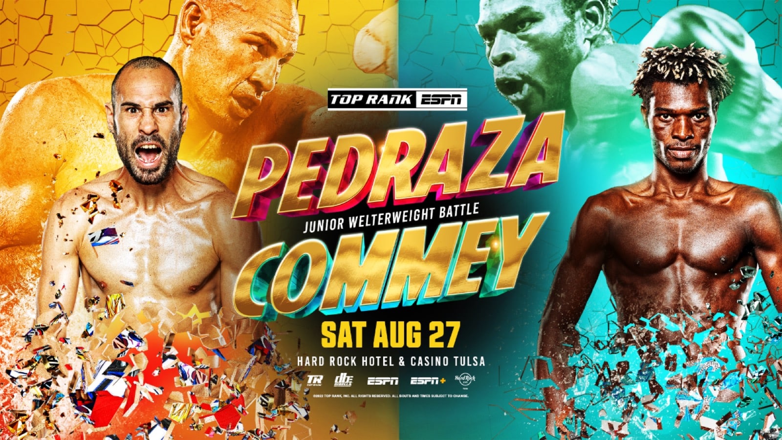 Pedraza vs Commey - ESPN+ - Aug. 27 - 10 pm ET