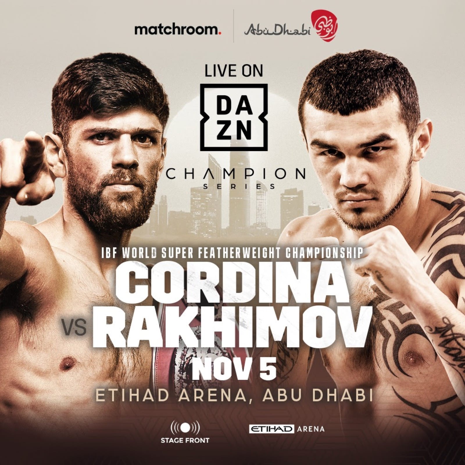 Cordina vs Rakhimov - DAZN - Nov. 5 - 2 pm ET