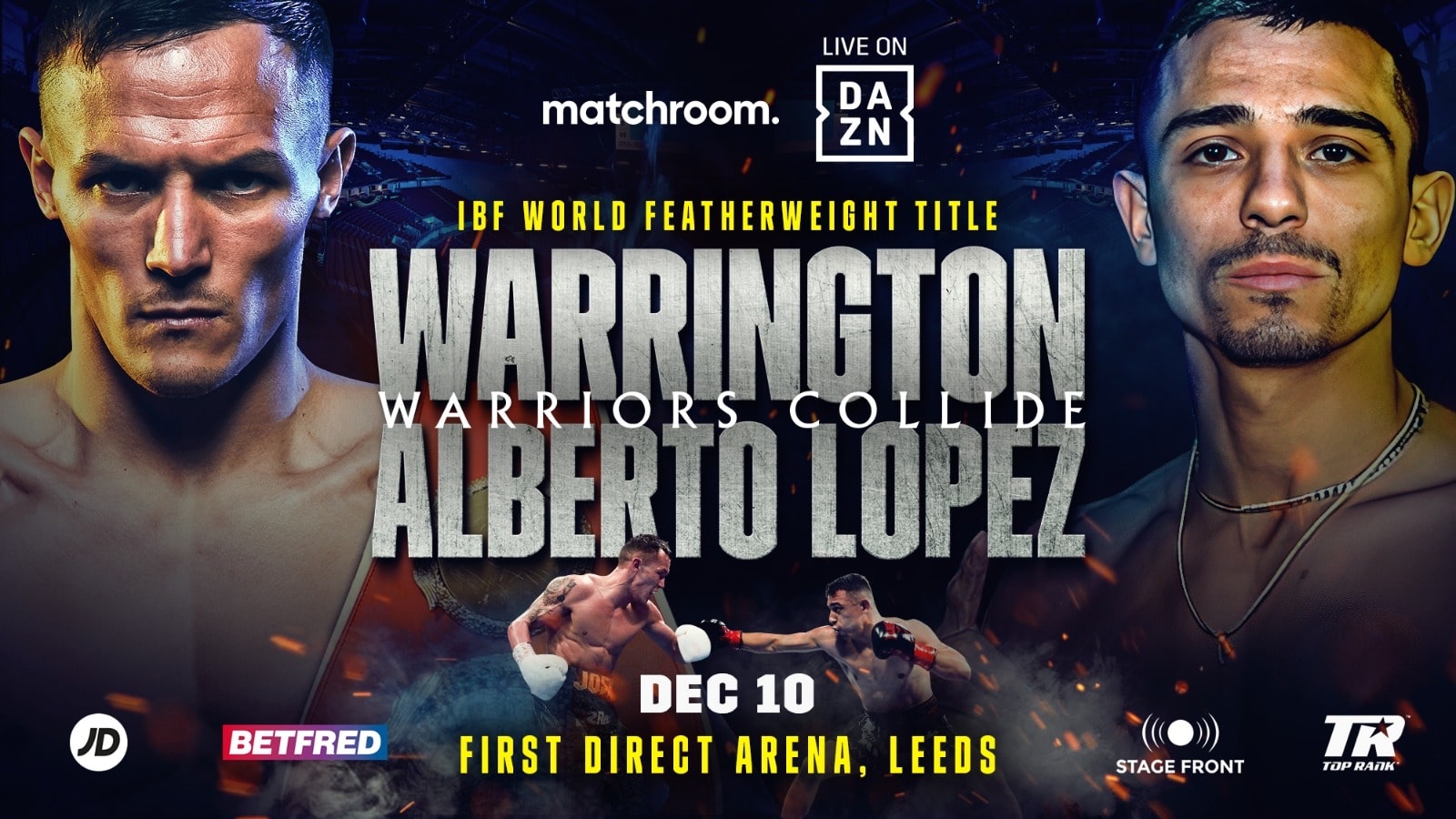 Warrington vs Lopez - DAZN - Dec. 10 - 2 P.M. ET