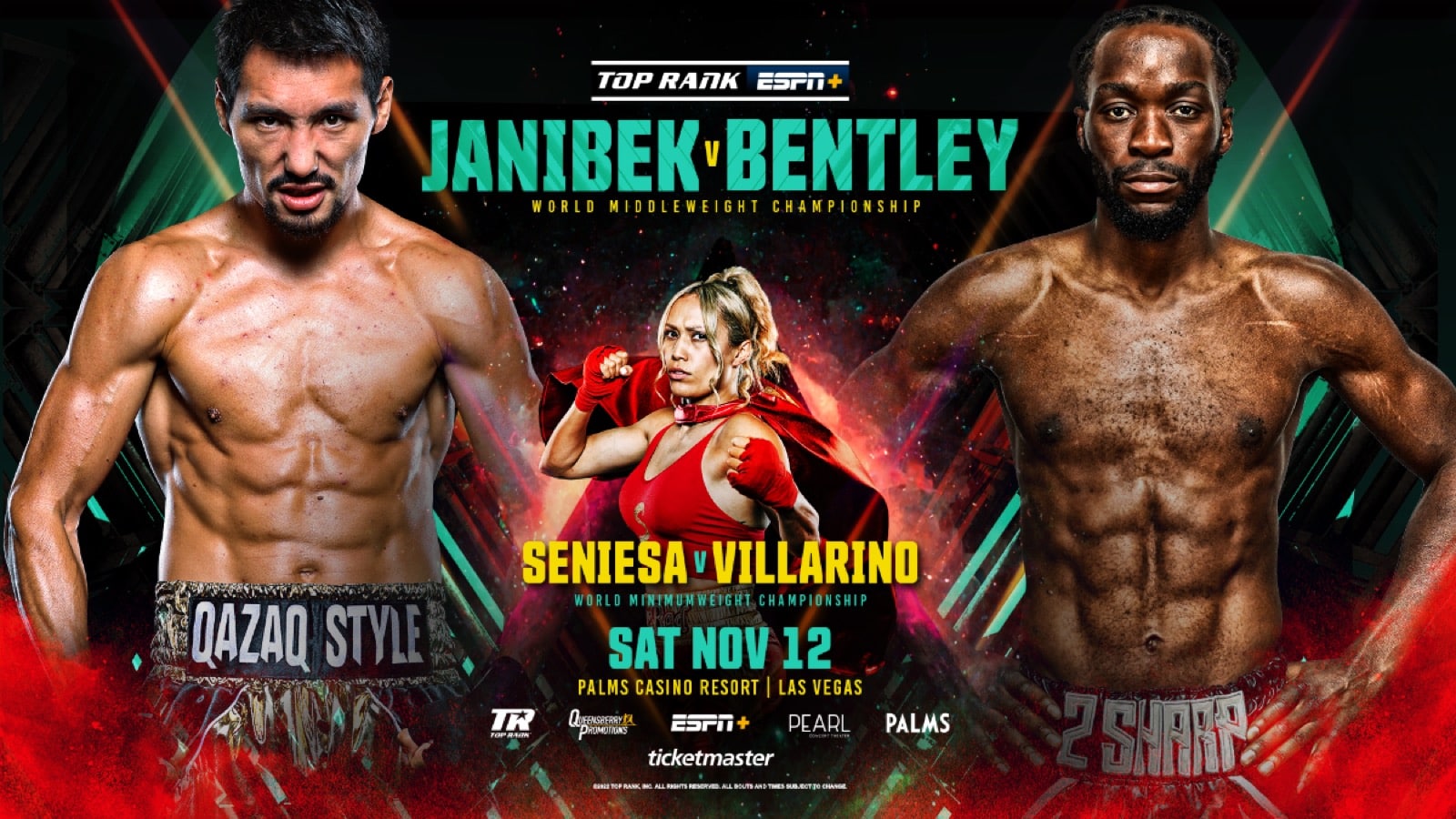 Alimkhanuly vs Bentley - ESPN+, BT Sport - Nov. 12 - 8 pm ET