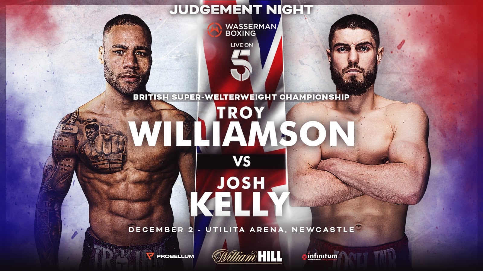 Williamson vs Kelly - Channel 5 - Dec. 2 - 2 pm ET
