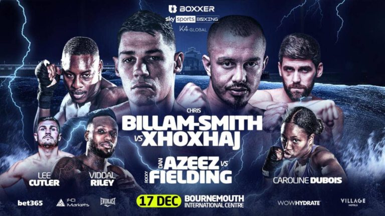 Billam-Smith vs Xhoxhaj - FITE, Sky Sports - Dec 17 - 2 pm ET
