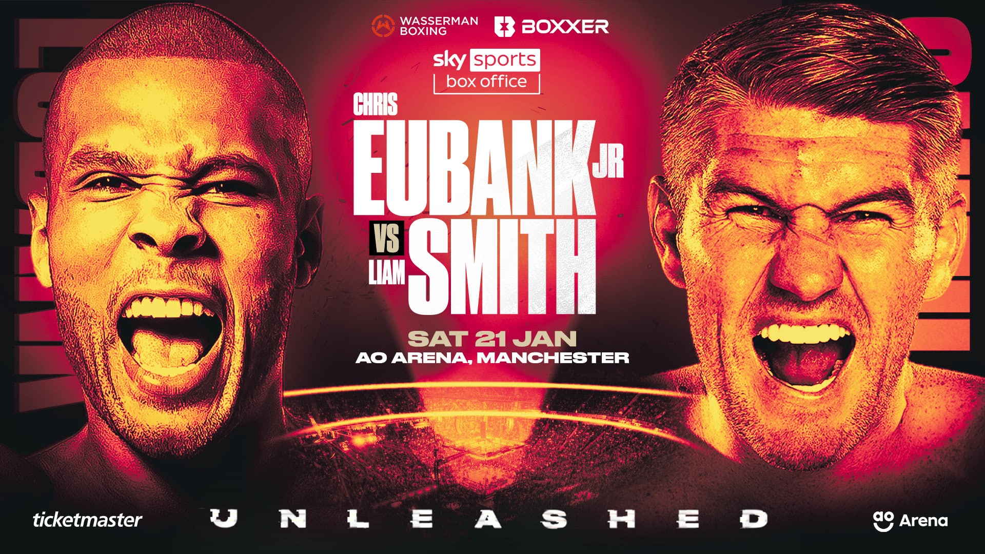 Eubank Jr vs Liam Smith - DAZN, Sky Sports - Jan. 21 - 2 pm ET