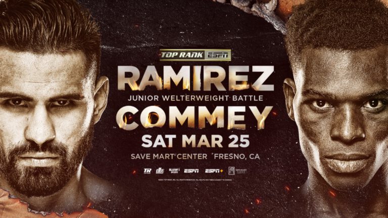 Ramirez vs Commey - ESPN, SKY - March 25 - 10 pm ET