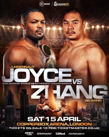 Joyce vs Zhang - ESPN+, BT Sport - April 15 - 2 pm ET