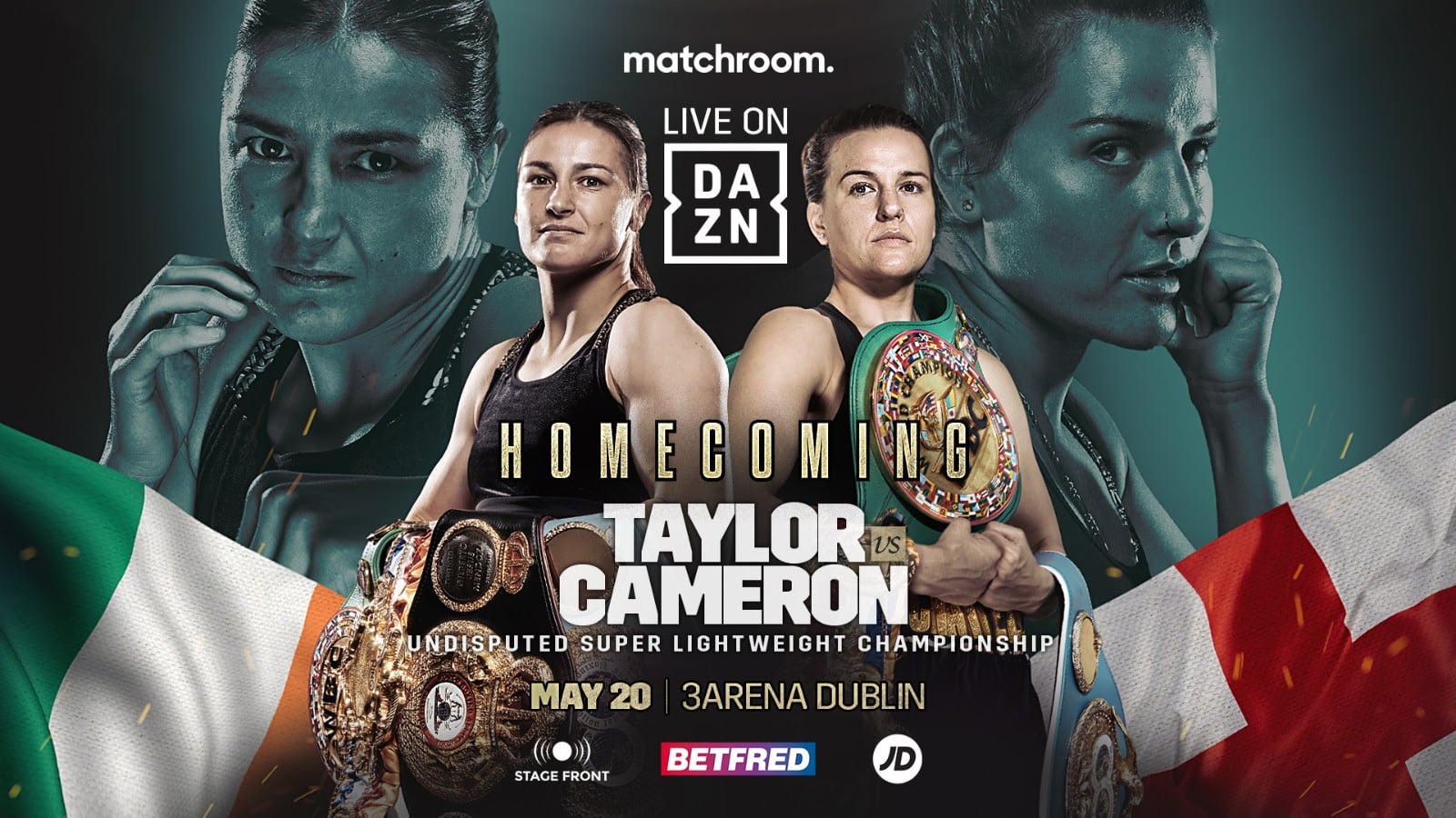 Taylor vs Cameron - DAZN - May 20 - 2 pm ET