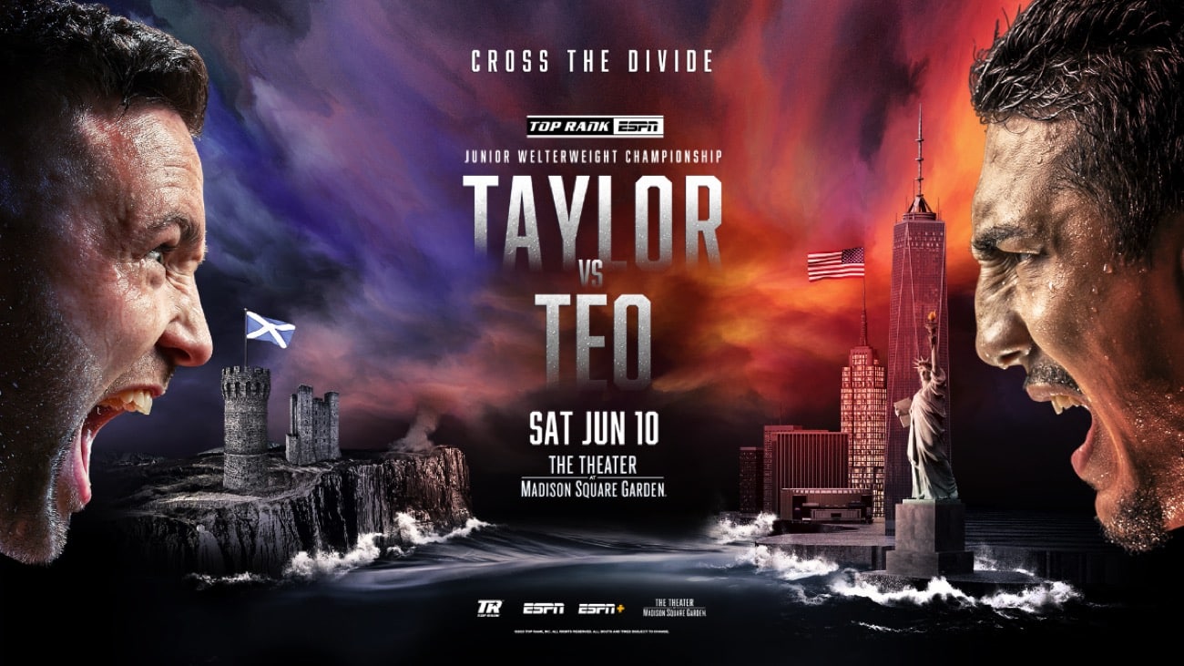 Josh Taylor vs Teofimo Lopez - Sky Sports, ESPN+ June 10 - 10 pm ET
