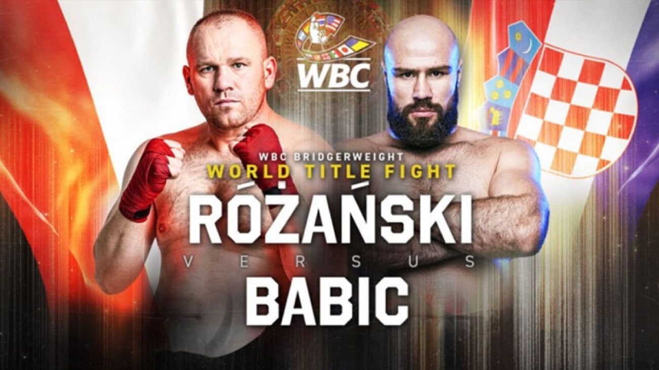 Rozanski vs Babic - Sky Sports - April 22 - 2 pm ET