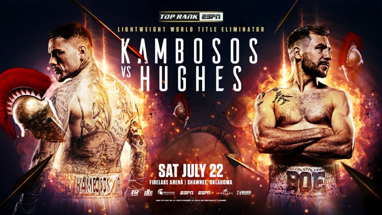 Kambosos Jr. vs Hughes - ESPN - July 22 - 10 pm ET