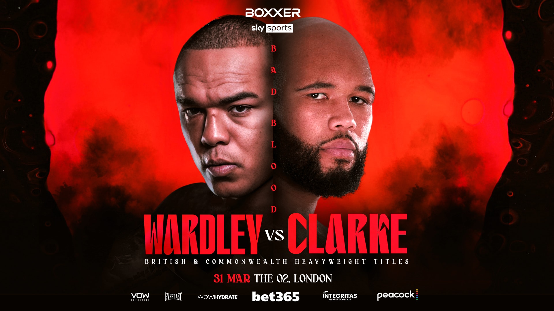Wardley vs. Clarke - Sky Sports, Peacock - March 31 - 2 pm ET
