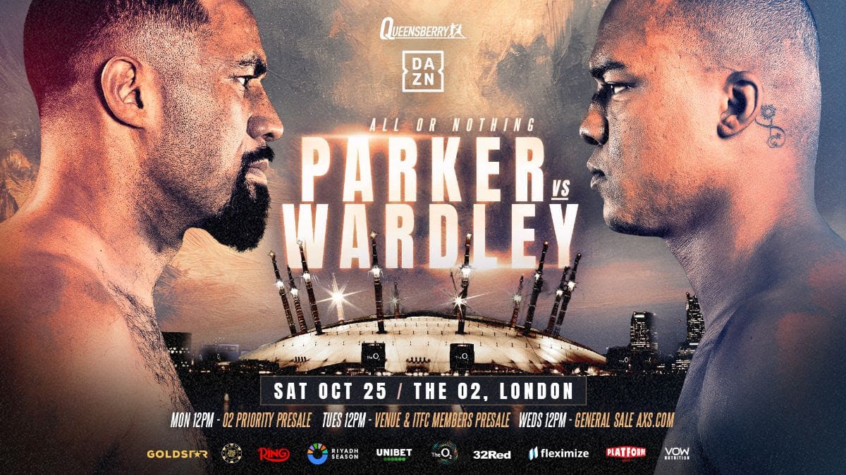 Joseph Parker vs Fabio Wardley: Heavyweight Fight at The O2 – October 25